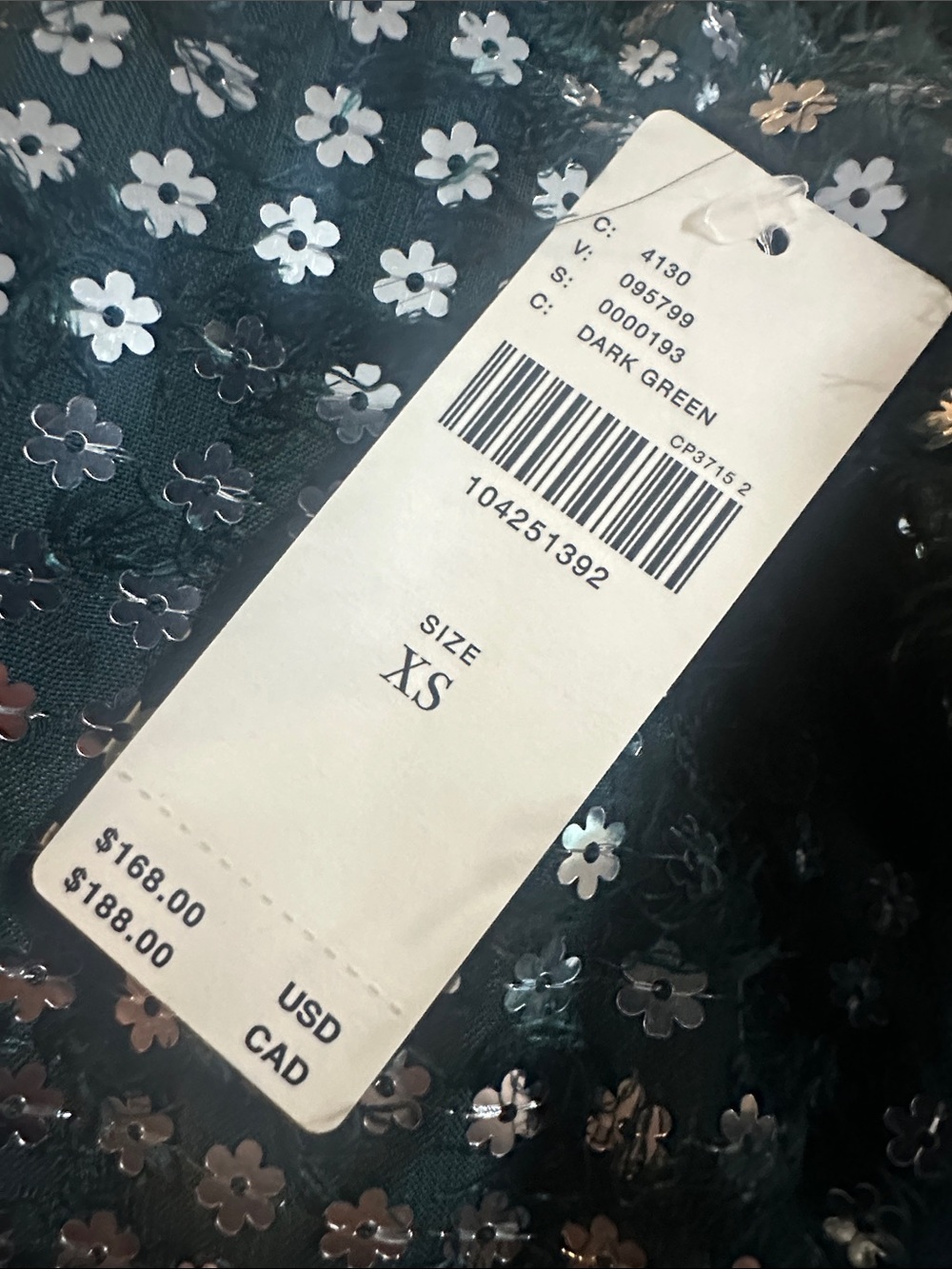 NWT! Anthropologie The Somerset Shine Mini Halter Dress in Dark Green - XS 🍓2️⃣ - Picture 9 of 9